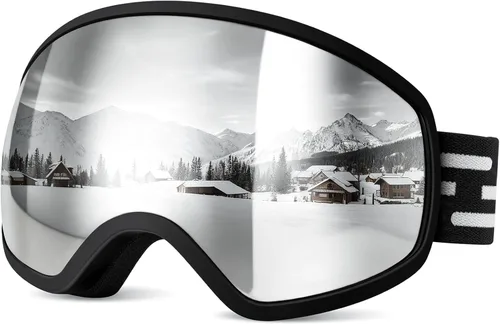 Vista 8 de Gafas de esquí, gafas de snowboard para hombres, mujeres, adultos, jóvenes y mayores de 15 años, gafas de esquí de nieve