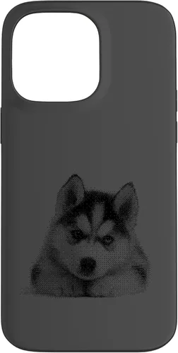 Vista 21 de Chic Husky Puppy for Dog Mom and Paw Parents Case for iPhone 16
