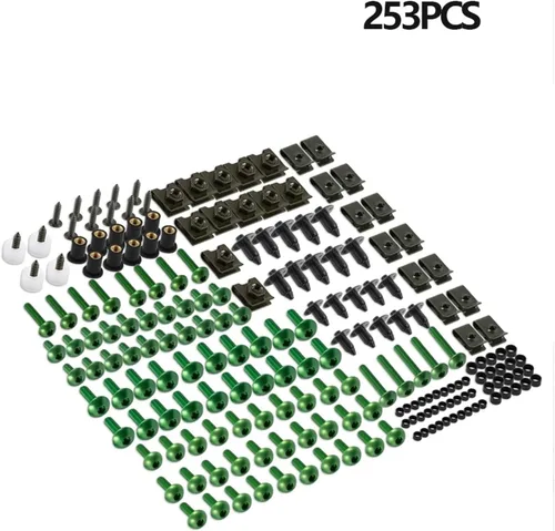 Vista 2 de Complete Fairing Bolts Screw Compatible with Versys 650 Compatible with Ninja 650R 1000 Z750 Z1000 ZZR600 ZX6R ZX7R ZX9R ZX10R ZX12R ZX14R