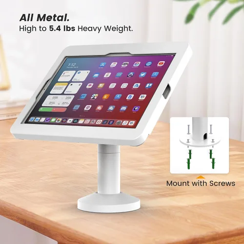 Vista 5 de Soporte para tablet de seguridad con bloqueo - Compatible con iPad 10.9", Pro 11", 1, 2, 3, 4, Air 4, 5, Air 11", iPad 11" (A16)