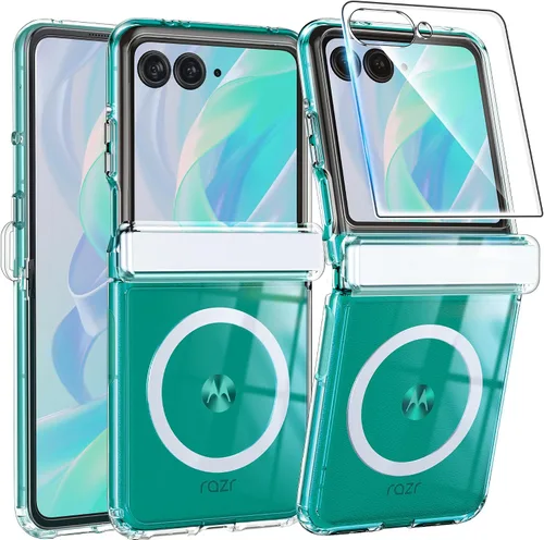 Vista 230 de FNTCASE Funda para Motorola Moto-G Stylus-5G-2024: Cubierta protectora ligera de grado militar para teléfono celular, flexible, antiamarillamiento