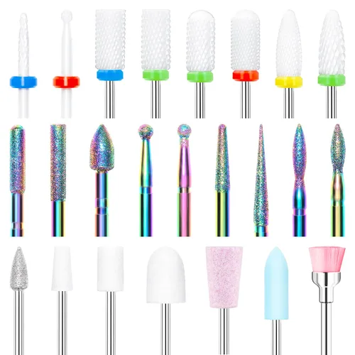 Vista 8 de Modelones - Broca de uñas, 200 unidades, mini bandas pequeñas para lijar uñas