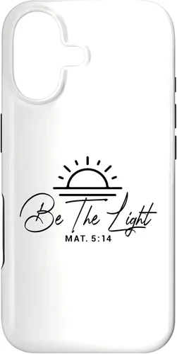 Vista 32 de Dichos cristianos y versos de la Biblia Mateo 5,14 Funda para iPhone 16