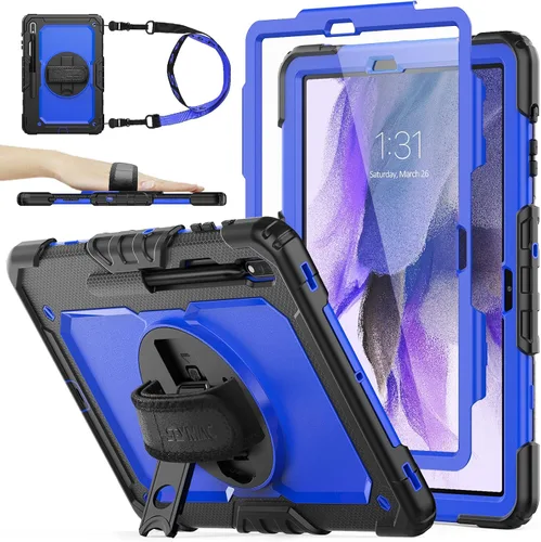 Vista 9 de SEYMAC stock Funda para Samsung Galaxy Tab S7 FE / S8 Plus 5G Funda de 12.4 pulgadas con protector de pantalla portalápices