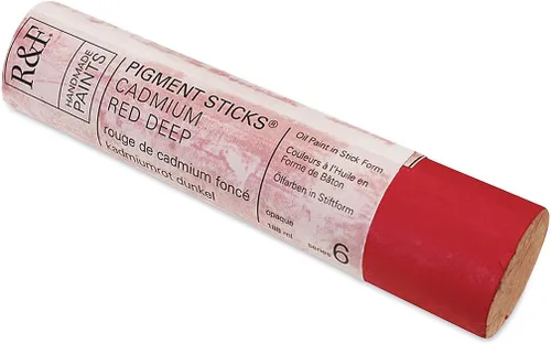 Vista 85 de R&F Handmade Paints - Pigmento profesional al óleo en barra, naranja lizarina, 6.4 fl oz