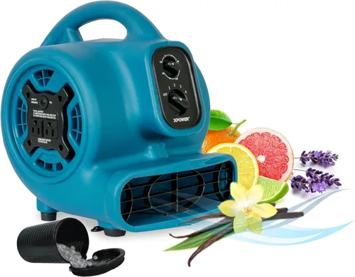 Vista 10 de XPOWER P-150N - Ventilador difusor de aroma con aroma aromático Freshen Air Mover + ionizador para aromatización, enfriamiento, ventilación y secado