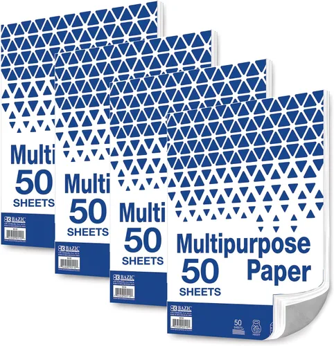 Vista 10 de BAZIC Products Papel multiuso blanco, 8.5 x 11 pulgadas, 50 hojas