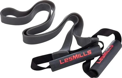 Vista 4 de Les Mills™ SMARTBAND Extreme™ Bandas de entrenamiento con asas para mujeres y hombres, bandas de resistencia para entrenamiento, bandas elásticas