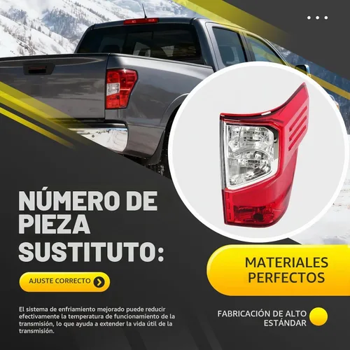 Vista 4 de Conjunto de luz trasera derecha compatible con Titan XD 2016-2023