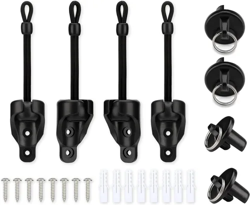 Vista 15 de Coolaroo - Piezas de repuesto elásticas y tapa de extremo, color negro, resistente a la intemperie, para persianas enrollables Coolaroo