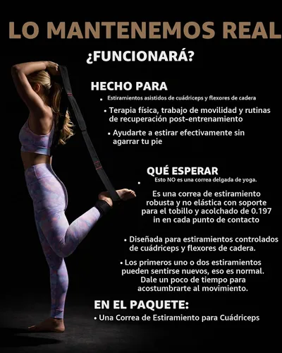 Vista 4 de THEFITGUY - Correa elástica cuádruple con puño seguro en el tobillo y 4
