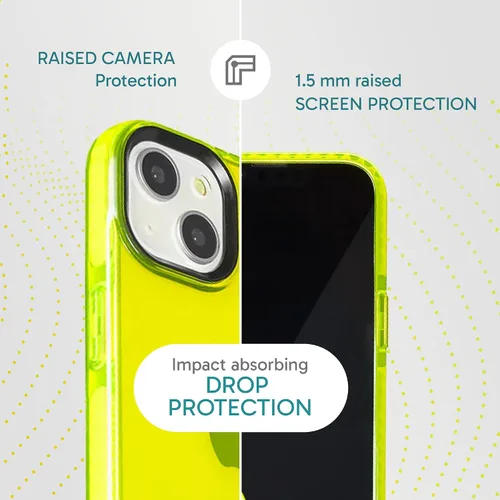 Vista 4 de SteepLab Funda Protectora para iPhone 13, Protección de 360 Grados que Absorbe Impactos con Borde Elevado y Colores Llamativos