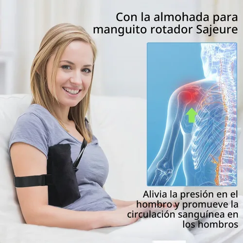 Vista 9 de Shoulder Surgery Pillow for Rotator Cuff Recovery, for Side Sleepers Black