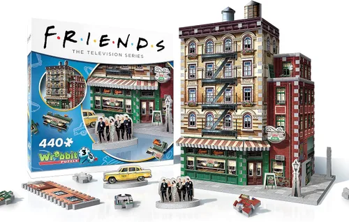 Vista 7 de Wrebbit3D Friends - Rompecabezas 3D modelo de Central Perk 440 piezas de rompecabezas reales Construye el icónico café de la exitosa serie
