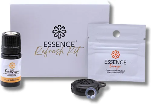 Vista 25 de Essence - Difusor nasal de aromaterapia portátil, anillo de nariz de aceite esencial de bergamota, inhalador de silicona para apoyo del estrés