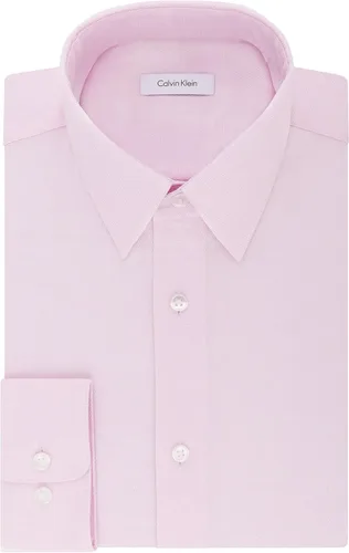 Vista 3 de Calvin Klein - Camisa de vestir, ajuste regular, ajuste elástico, para hombre, no necesita planchado.