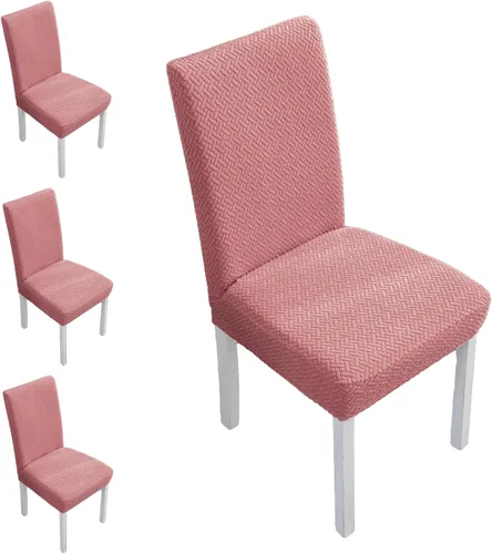 Vista 12 de Fundas elásticas para sillas de comedor, fundas de asiento para sillas de comedor, juego de 4/6 fundas para sillas de cocina para el hogar, hotel