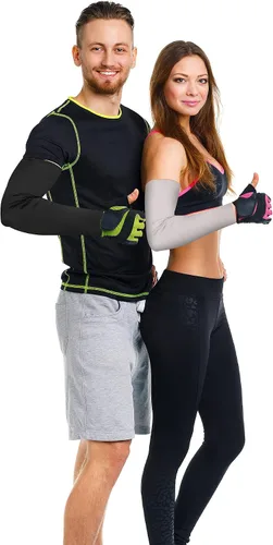 Vista 6 de Bememo 9 pares de mangas de protección UV, mangas de enfriamiento largas para brazos para hombres y mujeres