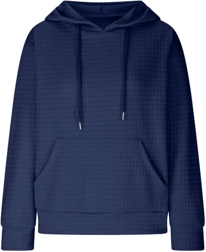 Vista 5 de Divhosrg Trajes de otoño para mujer, sudaderas con capucha para mujer, sudadera de color liso, casual, cómodo, trajes de moda de otoño con bolsillo