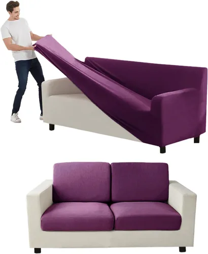 Vista 61 de Funda para Sofá de Terciopelo, Fundas Elásticas para Sofá para Funda Principal Separada/Respaldos y Cojines de Asiento, Funda para Sofá, para Fundas