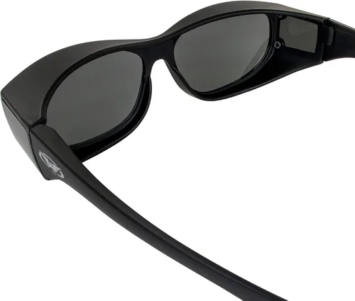 Vista 6 de Global Vision Gafas de seguridad Escort que se ajustan a la mayoría de las lentes ahumadas Negro humo