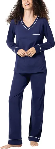 Vista 56 de PajamaGram Pijamas para mujer - Conjuntos de pijamas para mujer, camiseta sin botones, 100% algodón