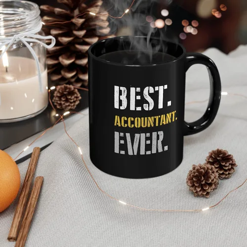 Vista 3 de Best Accountant Ever - Taza de regalo divertida y única, regalo para compañeros de trabajo, regalo para miembros de la familia, regalos