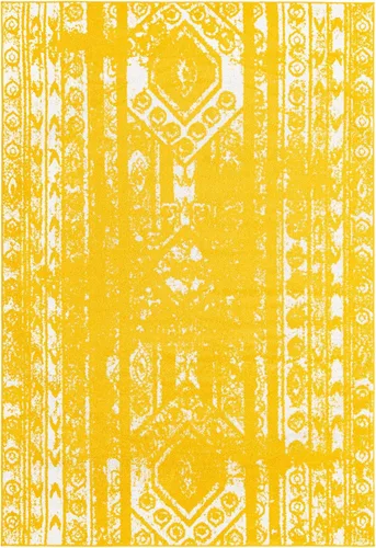 Vista 44 de Unique Loom Lennon Collection - Alfombra de área Zal (2 pies x 3 pies 1 pulgada, rectangular, gris y marfil)