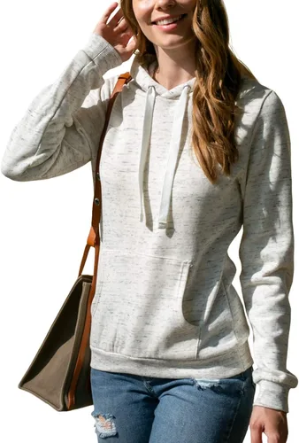 Vista 6 de DOUBLJU - Sudadera con capucha básica para mujer, ligera, sin botones