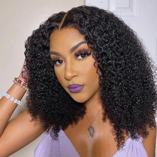 Vista 16 de Pelucas cortas de 10 pulgadas estilo Bob 13x4 con ondas profundas, peluca de pelo humano estilo Bob con encaje frontal HD de 200% de densidad