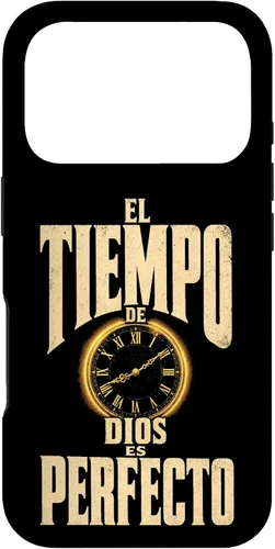 Vista 27 de Fe Cristiana El Tiempo De Dios ES Perfecto Vintage Clock Case for iPhone Air