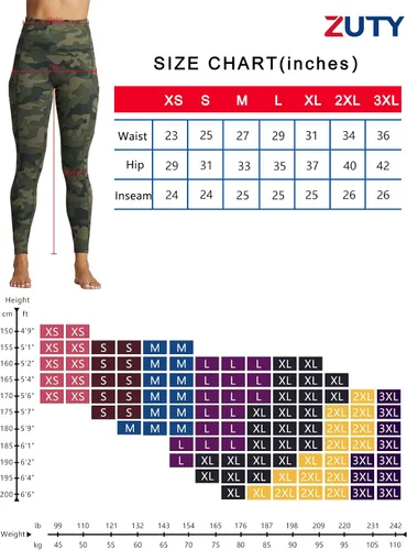 Vista 6 de ZUTY - Leggings de yoga de cintura alta de 78 de longitud con bolsillos para mujer leggings deportivos pantalones de yoga mallas para correr