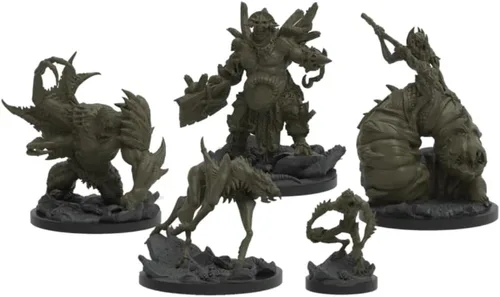 Vista 3 de Epic Encounters: Hive of The Ghoul-Kin RPG Juego de mesa de rol de fantasía con 20 miniaturas detalladas, alfombrilla de juego de doble cara y libro