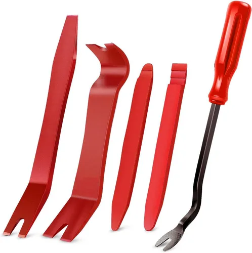 Vista 13 de GOOACC Kit de 5 piezas de herramientas de extracción de molduras de nylon para automóviles, kit de herramientas de extracción sin rayar para panel