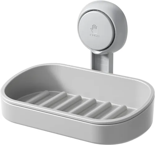 Vista 12 de LEVERLOC Soporte para jabón, jabonera para ducha, soporte de jabón con Negro