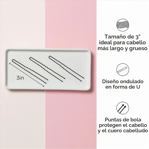 Vista 2 de Diane Horquillas para el cabello, 3.0 in, negro, 1 libra (aproximadamente 400 pines)