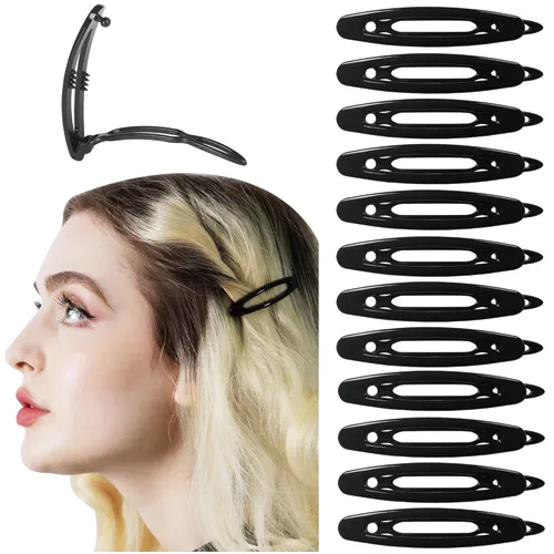 Vista 11 de Juego de 12 pasadores de pelo para mujeres y niñas, pinzas para cabello grueso y fino, accesorios para el cabello no metálicos, agarre