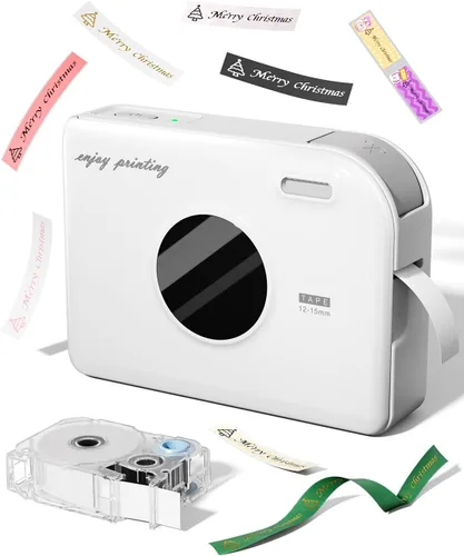 Vista 14 de Phomemo A30 Ribbon Printer, Bluetooth Mini Label Maker Machine with Tape Púrpura