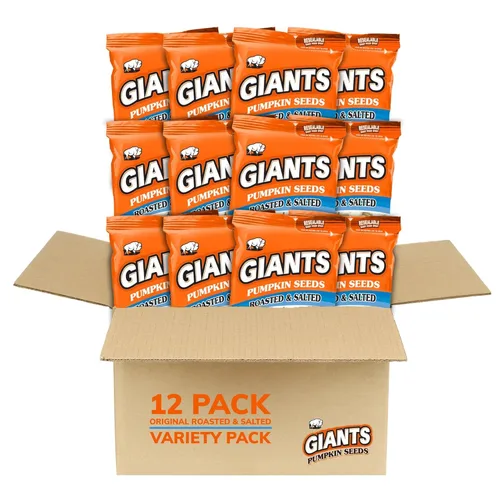 Vista 8 de GIANTS Semillas de Calabaza - Semillas de Calabaza con Cáscara, Semillas de Calabaza para Comer, Tostadas y Saladas, Semillas de Calabaza Enteras