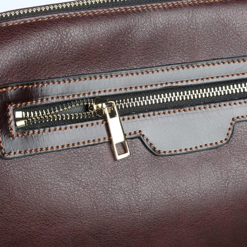 Vista 5 de Bolso bandolera de cuero casual para hombre y mujer, estilo vintage