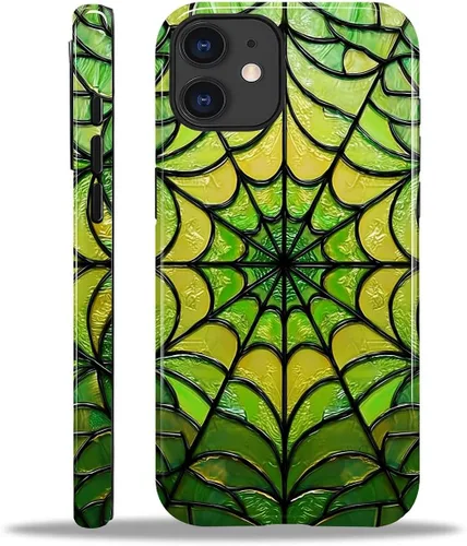 Vista 123 de Funda para iPhone 11 Funda, Diseño de Plantas de Nave Espacial Alienígena - Protección Dual Híbrida Silicona + PC Duro Resistente a Golpes Cubierta