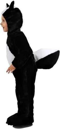 Vista 3 de Disfraz de princesa paraíso para niños, Disfraz de Stinker the Skunk para bebé, 12-18 meses, Como se muestra
