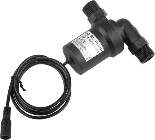 Vista 4 de Bomba de agua micro solar, 12V 10W DC sin escobillas solar de alta temperatura anfibia mini bomba de agua sumergible para circulación de bombeo