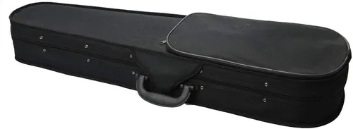 Vista 2 de Estuche rígido para violín de tamaño completo 4/4, mochila básica profesional de forma triangular, suspensión súper ligera, funda de tela duradera