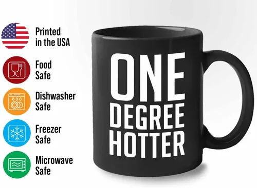 Vista 3 de Taza de café de graduación One Degree Hotter Colegios, estudiantes, graduados, clase de 2021, celebración, fiesta, estudiante, compañero de clase