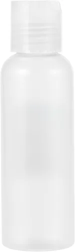 Vista 3 de Daylogic Botella de disco, contenedor para champú, acondicionador y loción, transparente, botellas de plástico, tapa superior de disco, recargable