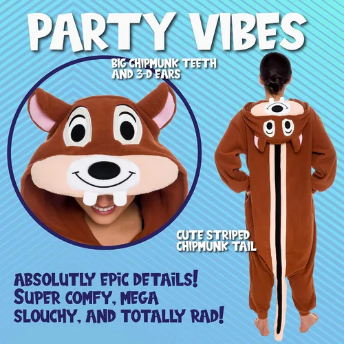 Vista 87 de Funziez! - Disfraz de Halloween para adultos, disfraz de animales y criaturas marinas, mameluco afelpado para cosplay, para mujeres y hombres
