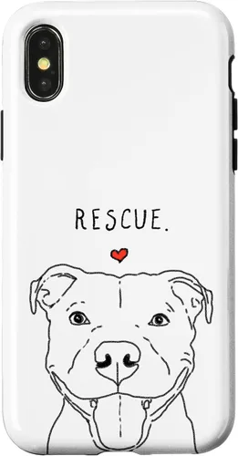 Vista 5 de Rescue Love Smiling Pit Bull, Pittie, Pitbull Mom, Dog Lover Case for iPhone 17