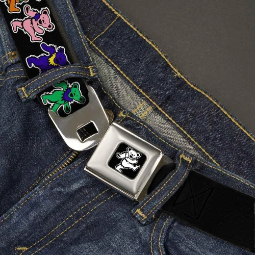 Vista 2 de Buckle-Down Cinturón de seguridad - Dancing Bears NegroMulticolor - 1.0 pulgadas de ancho - 20-36 pulgadas de largo