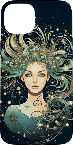 Vista 9 de Virgo Zodiac Sign Horoscope Galaxy Stars Case for iPhone 17